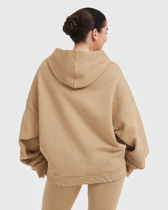 All Day Oversized Hoodie | Dune Brown