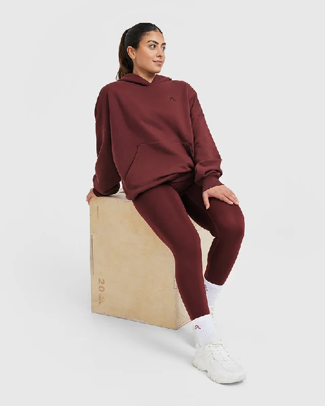 All Day Oversized Hoodie | Mulled Wine