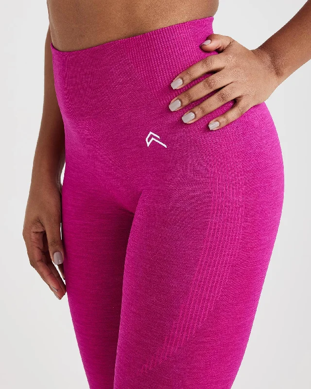 Classic Seamless 2.0 Leggings | Fuchsia Marl