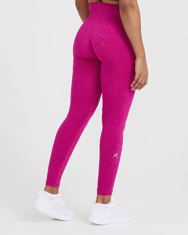 Classic Seamless 2.0 Leggings | Fuchsia Marl