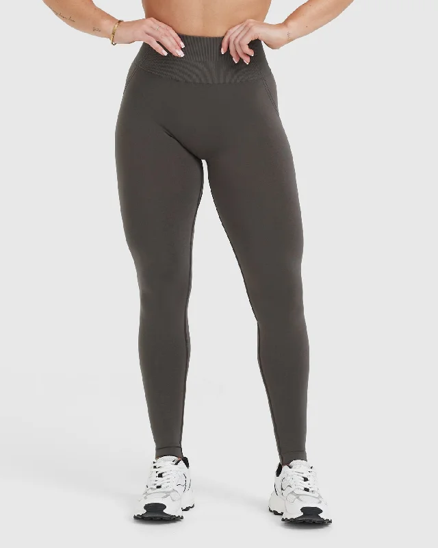 Effortless Seamless Leggings | Deep Taupe