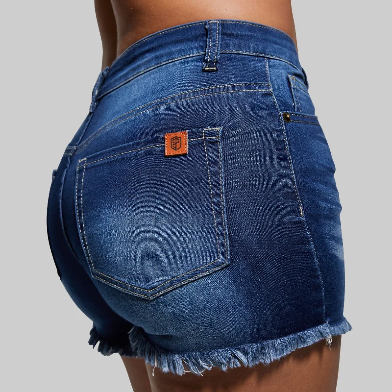 FLEX Stretchy Jean Short (Dark Wash)