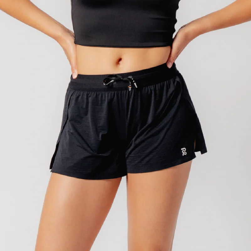 Litewave™ 3"" Fly Away Women's Run Short - Black