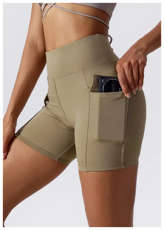 High Waist Quick Dry Running Shorts