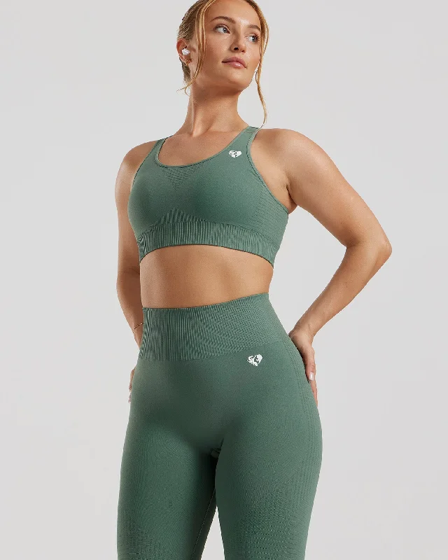 Power Seamless 7/8 Leggings | Sage