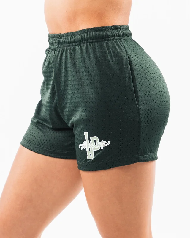 Signature Mesh Short 4"" - Evergreen