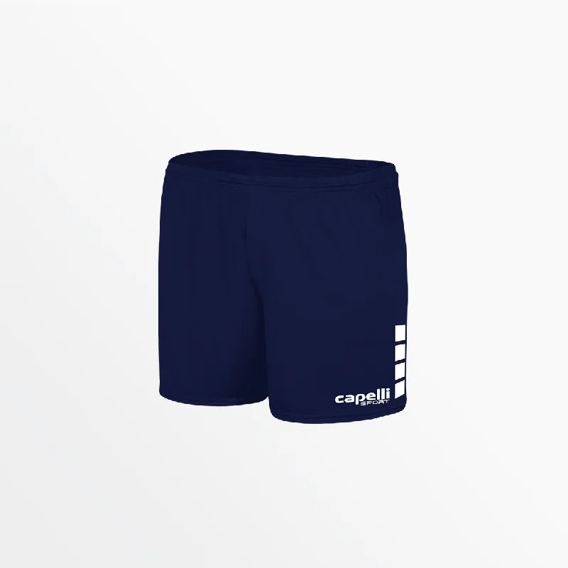 WOMEN'S TEAM MATCH SHORTS WITH 3'' INSEAM AND CUBES