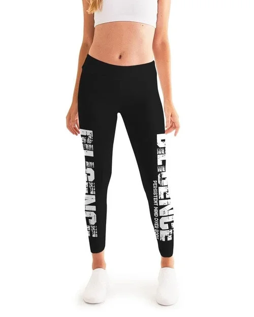 Womens High Waist Fitness Leggings / Yoga Pants, Bold Diligence