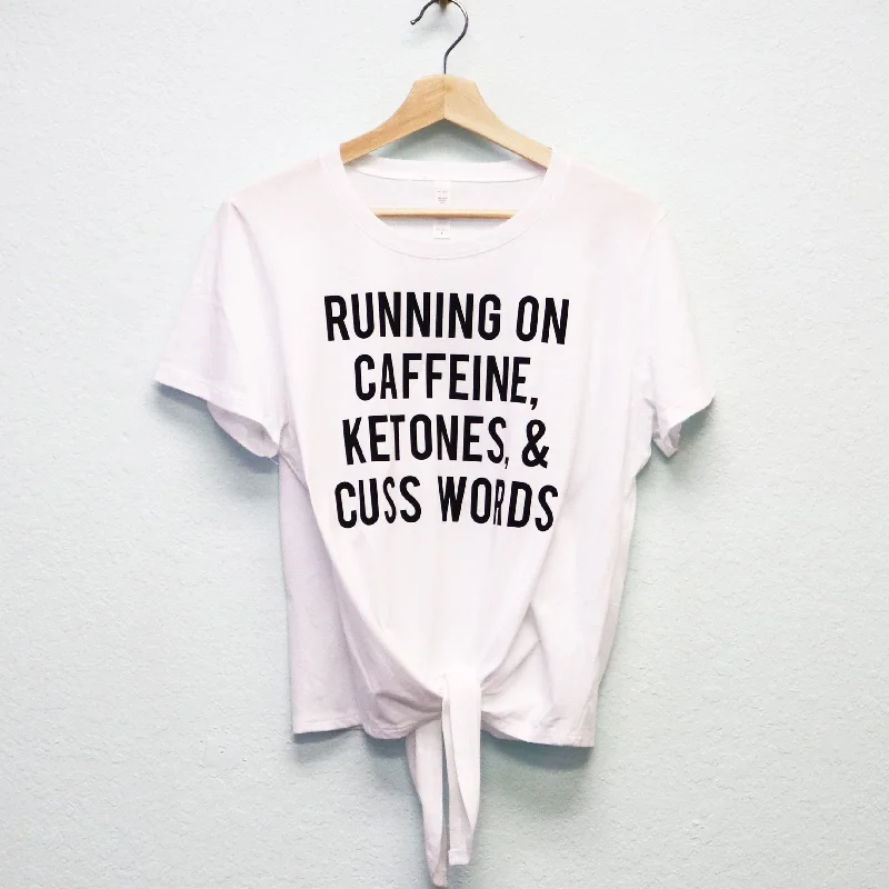 Running on Caffeine Ketones & Cuss Keto Shirt