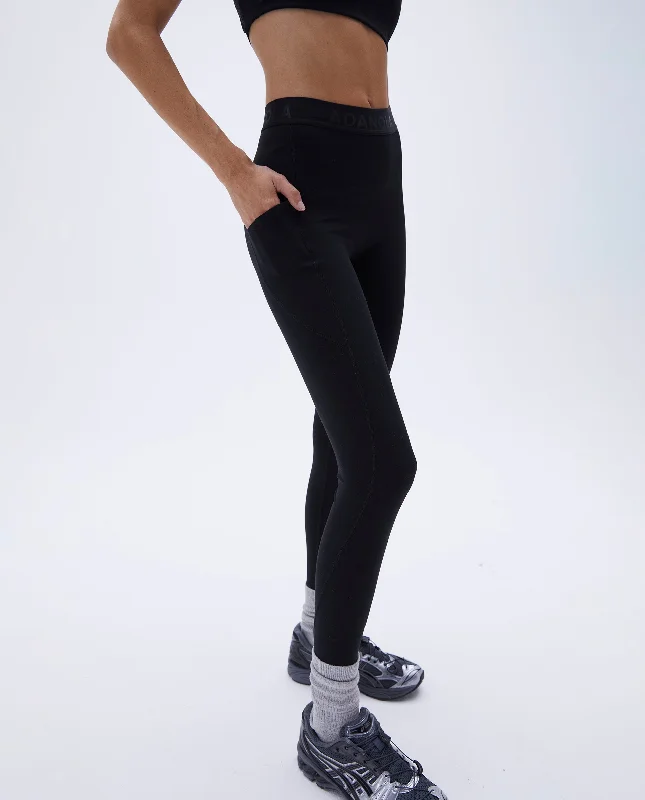 Ultimate Branded Pocket Leggings - Black