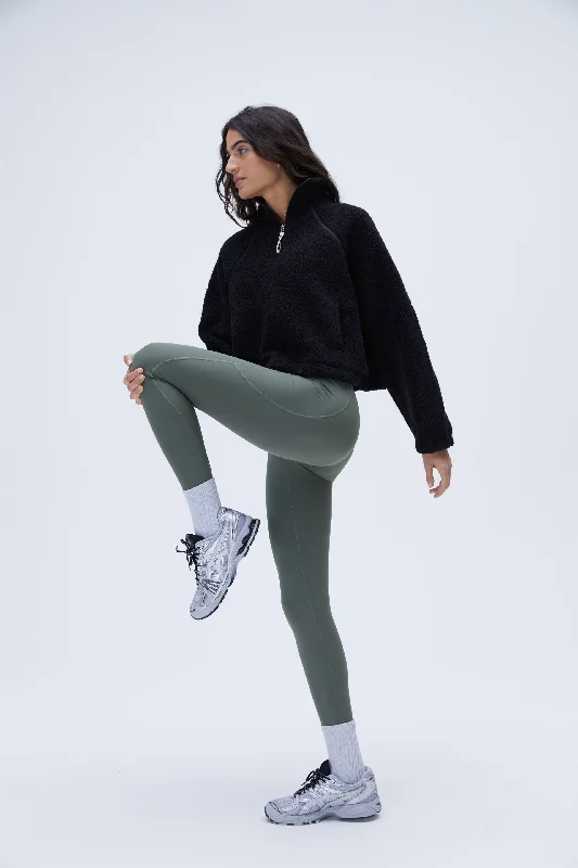 Ultimate Branded Pocket Leggings - Khaki Green