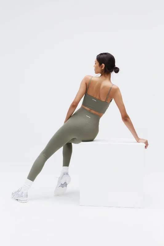 Ultimate Wrap Over Leggings - Olive Green