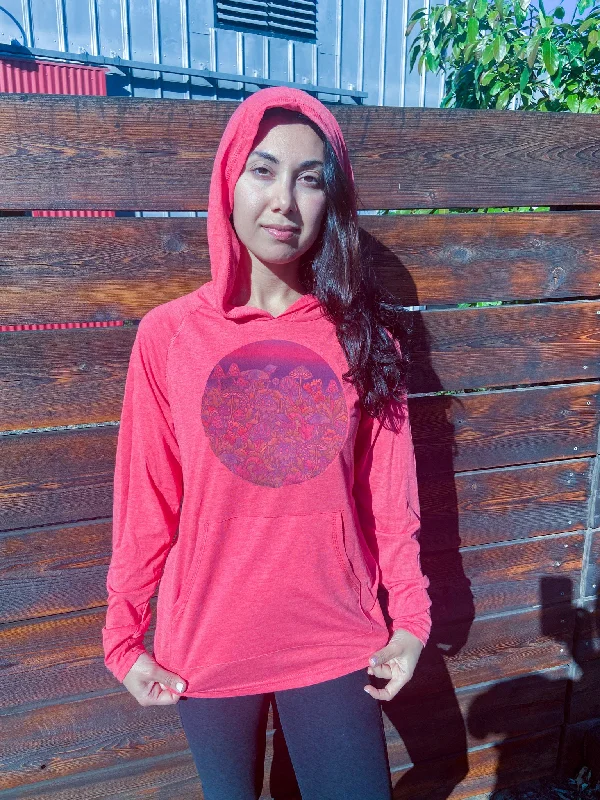 Entheogenic Mushroom Hoodie With Incredible Sunset