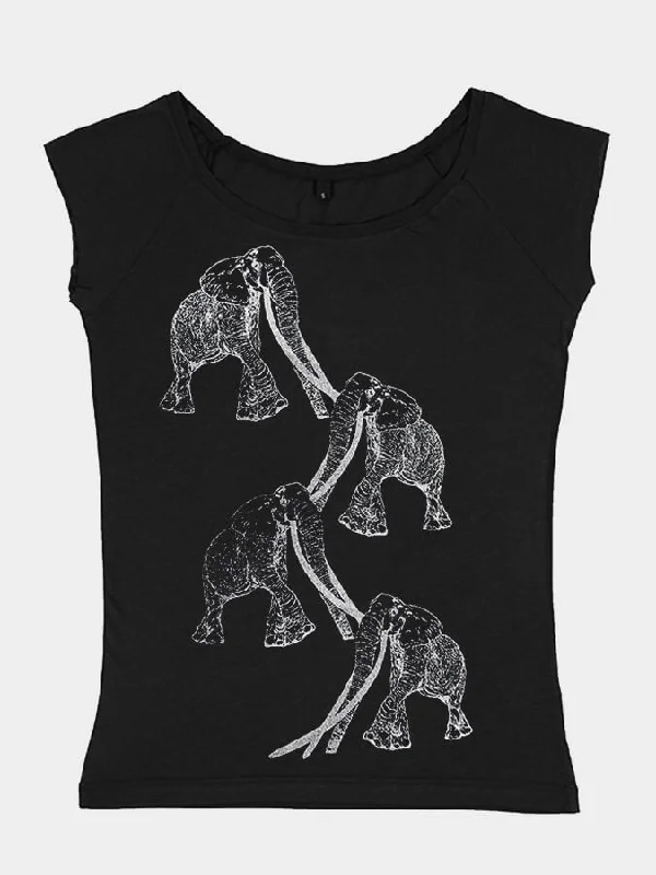 S / Black - Silver Metalic Elephant Tuskers