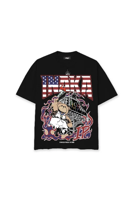 GOLD MEDAL TEDDY TEE - BLACK