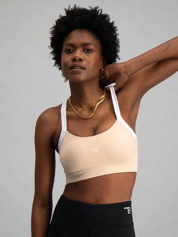 Milan Sports Bra - Beige