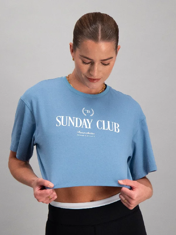 Sunday Baby Tee - Blue