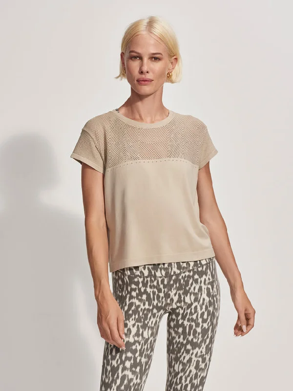 Varley Calloway Boxy Tee - Cashmere Stone