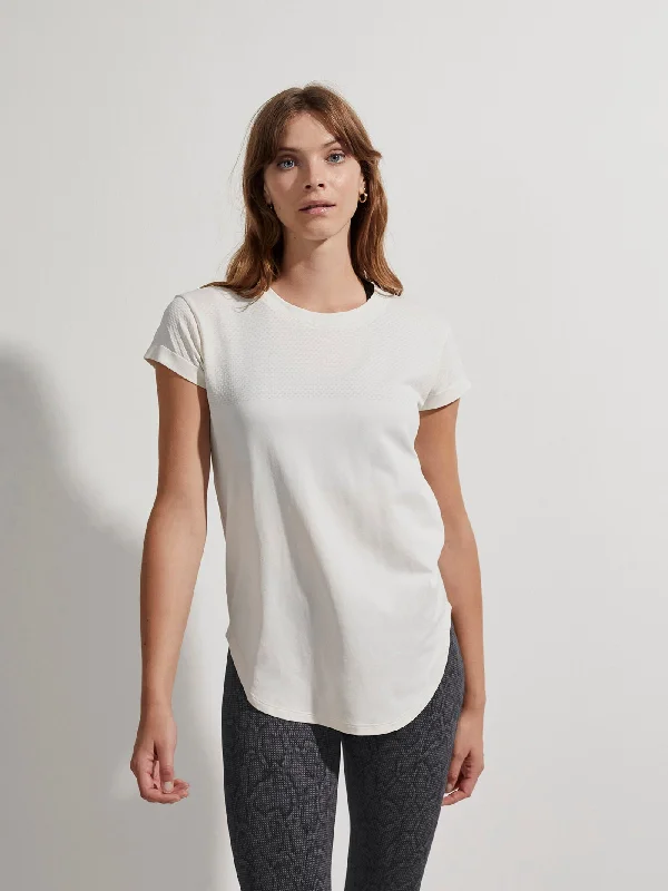 Varley Jade Seamless Tee - Snow White