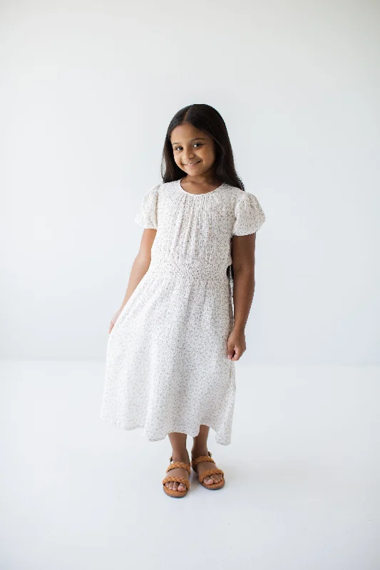 'Alicia' Girl Cotton Gauze Midi Dress