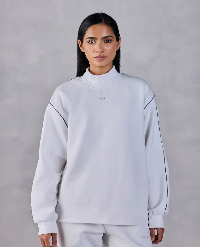 Fleece Oversized Sweatshirt White