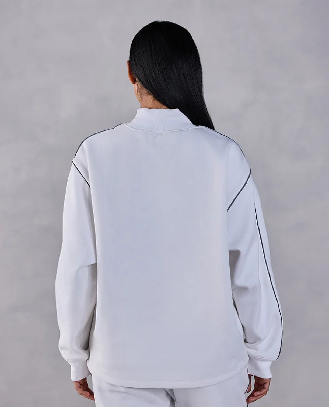 Fleece Oversized Sweatshirt White