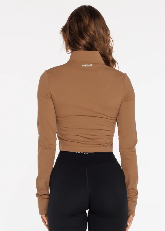 Flow Crop Jacket - Cocoa