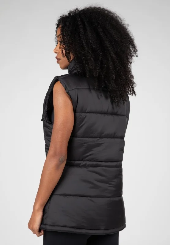 Gorilla Wear Lucia Puffer Vest - Black