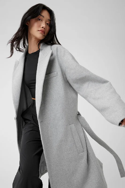 Wool Gameday Overcoat - Athletic Heather Grey