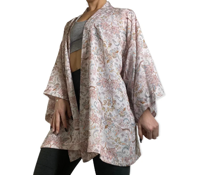 White Floral Paisley / One Size