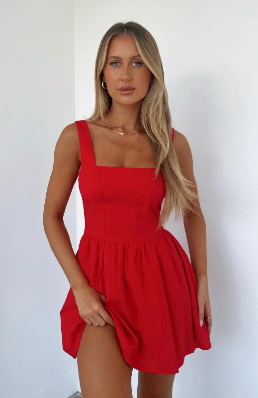 Trending Now Mini Dress Red