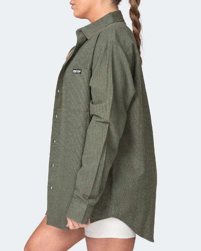 Unisex MN Throw Over - Dark Khaki