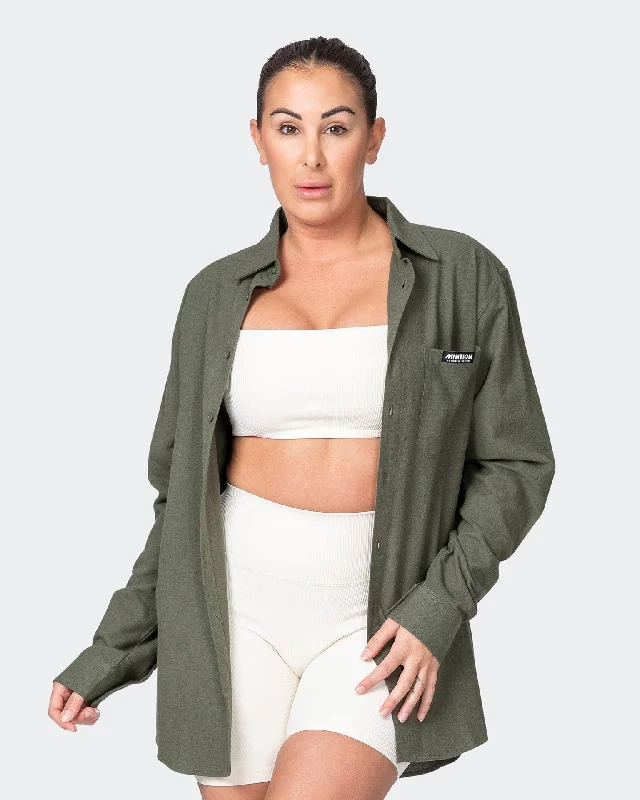 Unisex MN Throw Over - Dark Khaki