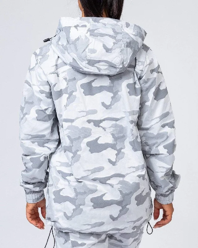 Unisex Tracksuit Jacket - Snow Camo