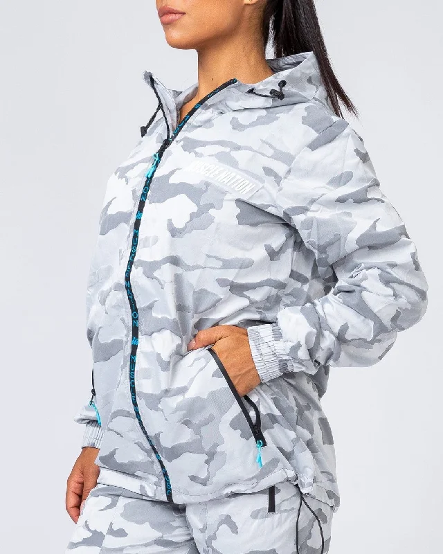 Unisex Tracksuit Jacket - Snow Camo