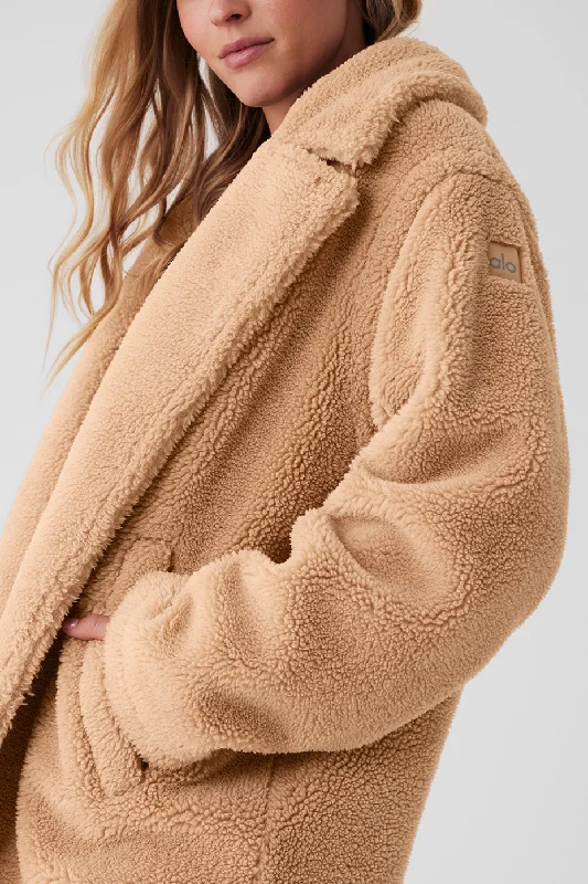 Oversized Sherpa Trench - Camel