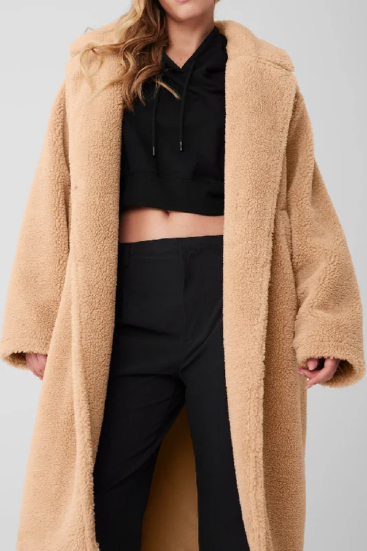 Oversized Sherpa Trench - Camel