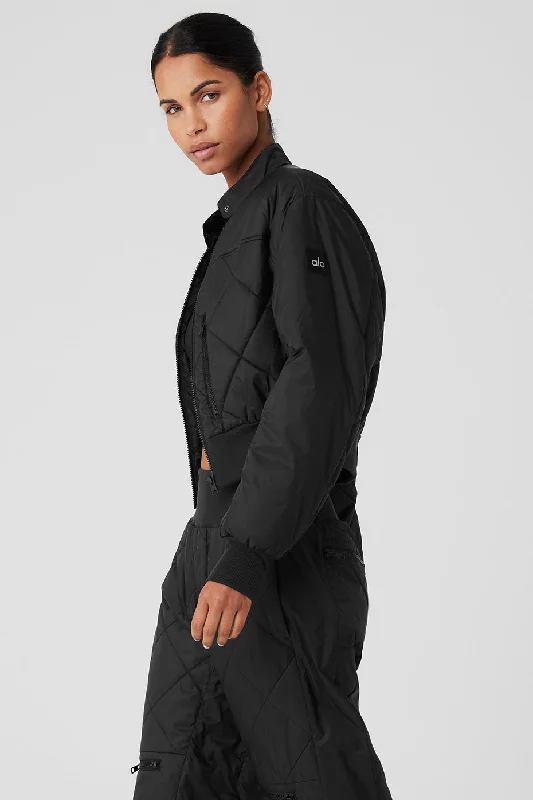 Snowrider Puffer Jacket - Black