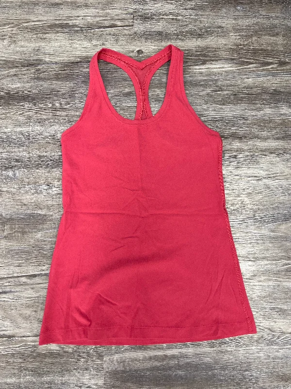 Athletic Tank Top By Lululemon In Coral, Size: M