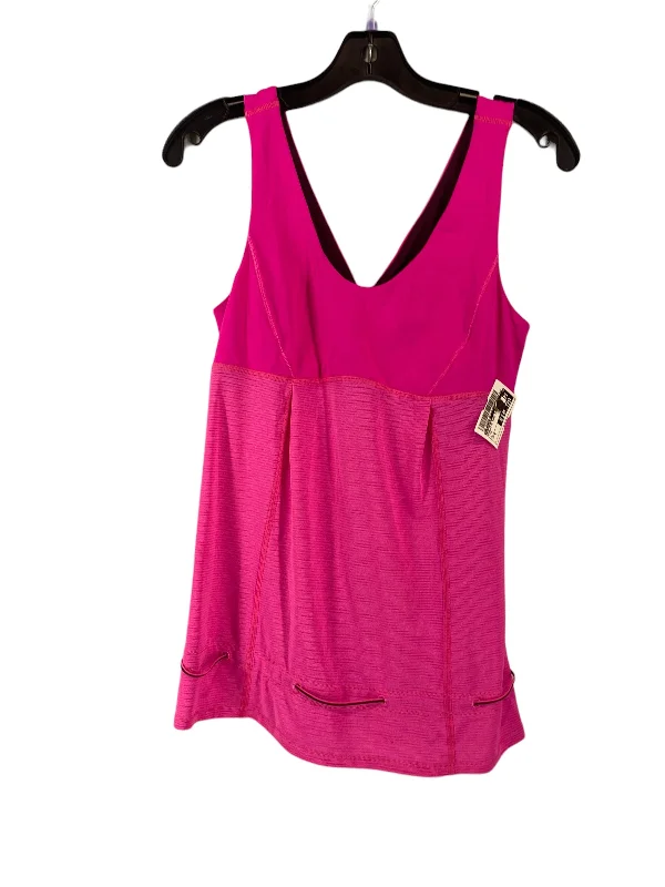 Athletic Tank Top By Lululemon In Pink, Size: M