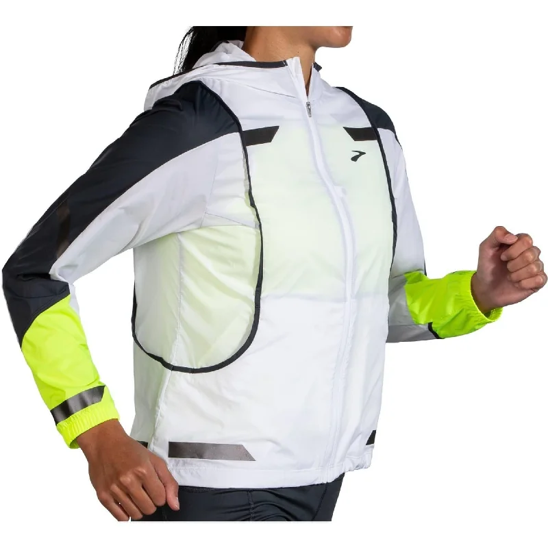 Brooks Run Visible Convertible Womens Running Jacket - White