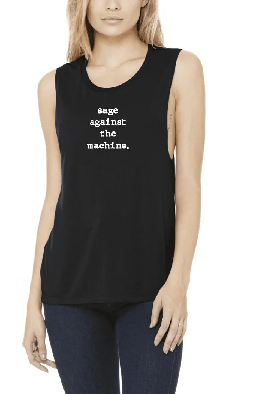 Sage Against The Machine - Rock & Roll Yoga Crew Tank