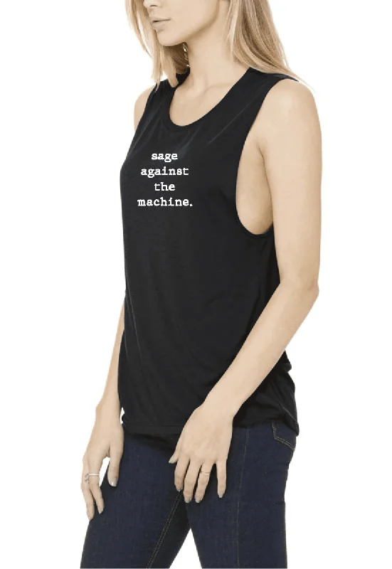 Sage Against The Machine - Rock & Roll Yoga Crew Tank