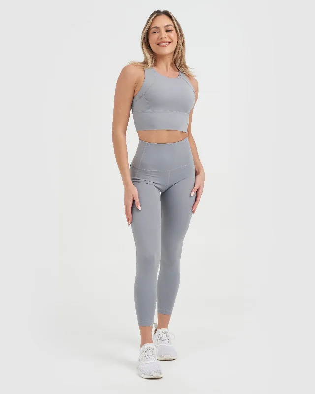 Core Trainer Britney Active Crop - Grey