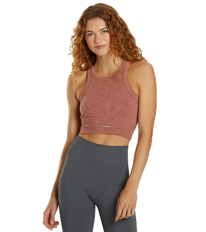 Cream Yoga Rumi Tank Top Rosewood