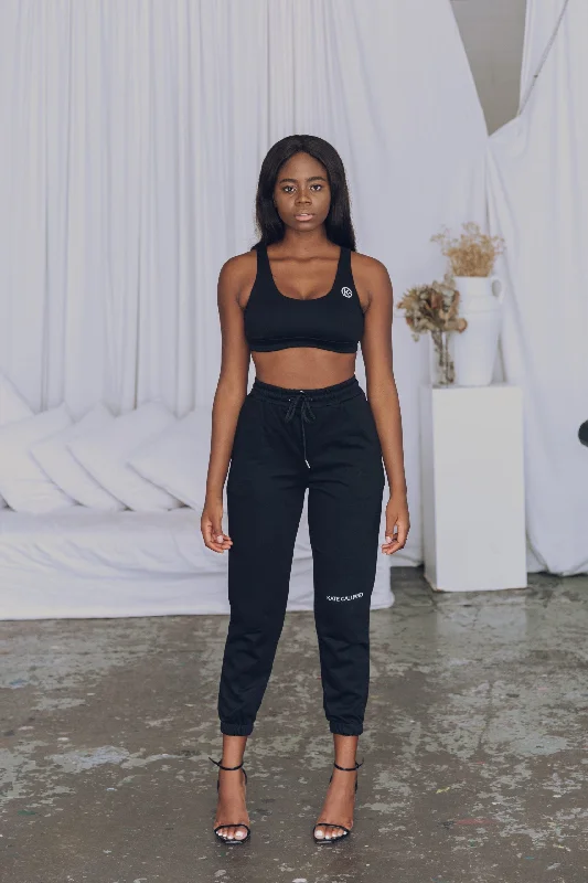 KG Lounge Crop Top - Black