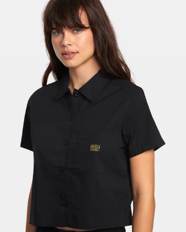 Dayshift Short Sleeve Shirt - RVCA Black