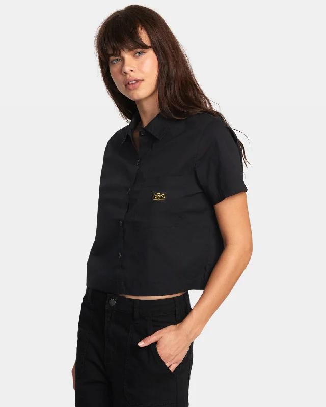 Dayshift Short Sleeve Shirt - RVCA Black