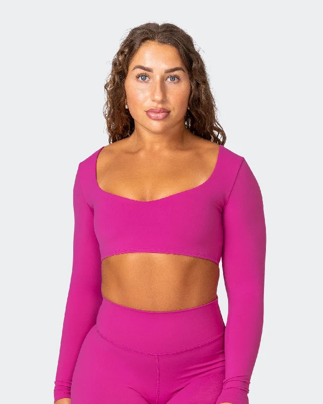 Sleek Long Sleeve Bra - Very Berry