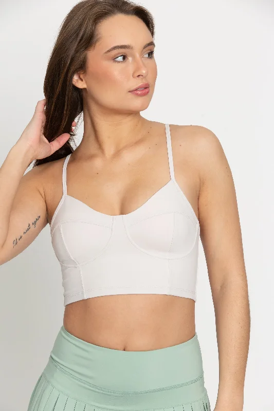 Smoke Bustier Sports Bra Top